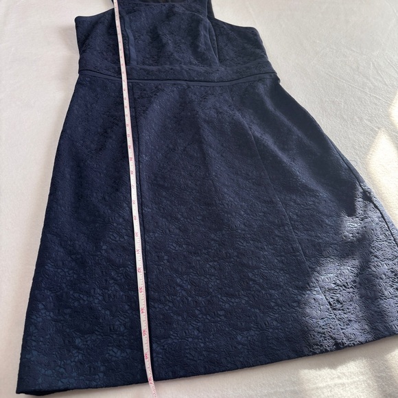 Rebecca Taylor Navy Sleeveless Lace Dress Size 8 - Picture 9 of 9